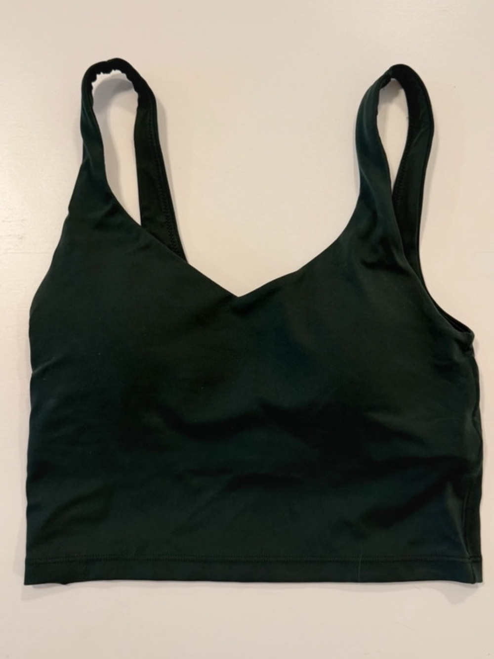 aerie dark green sports bra